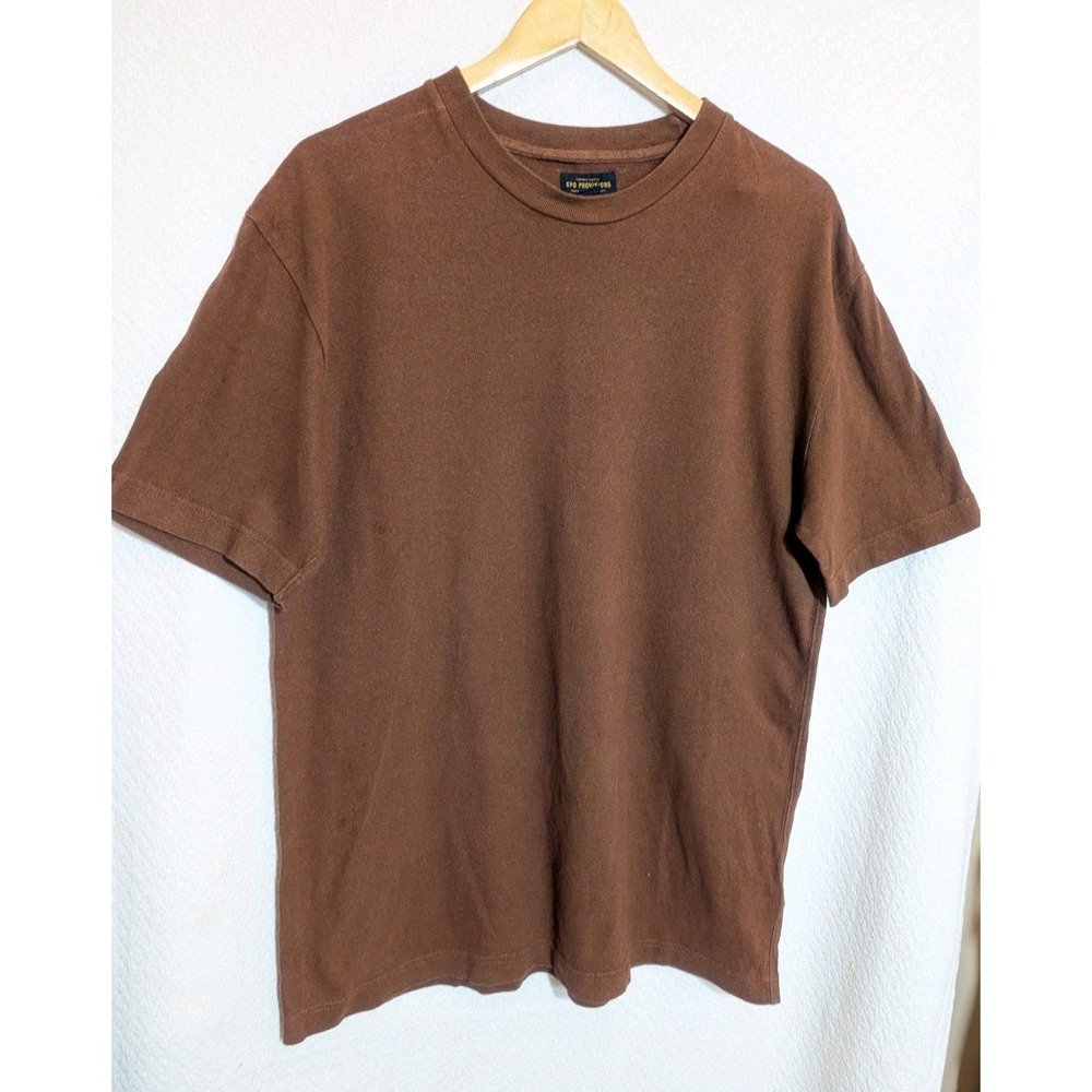 CPO Provisions mens pullover shirt Sz Me Chest 42 In Length 28 In Brown Cotton